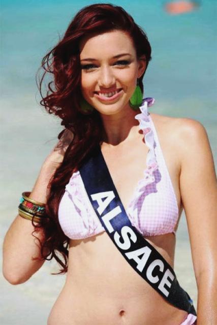 Delphine Wespiser Miss Alsace et Miss France 2012